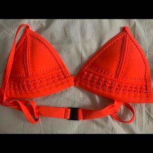 TRIANGL Adjustable Neon Orange Bikini Top